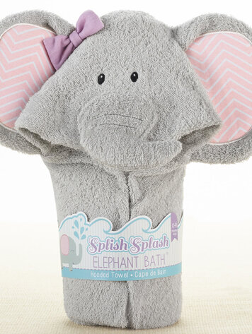 Baby Aspen Baby Hooded Towel - ELEPHANT