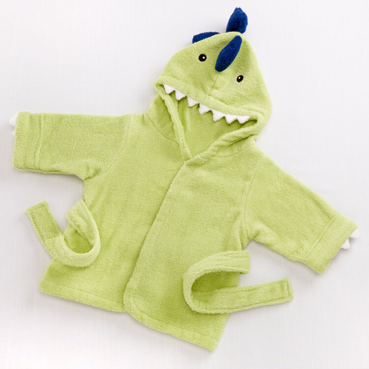 Baby Aspen Baby Splash-a-saurus Spa Hooded Robe - DINOSAUR