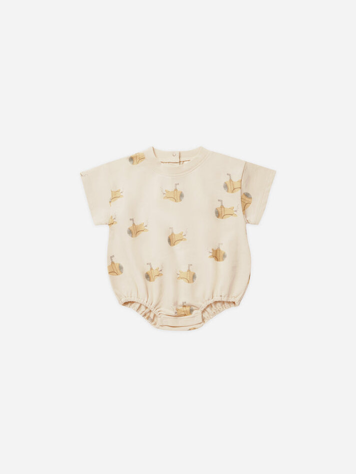 Rylee & Cru Baby Submarine Jersey Set- NATURAL - Yellow Turtle