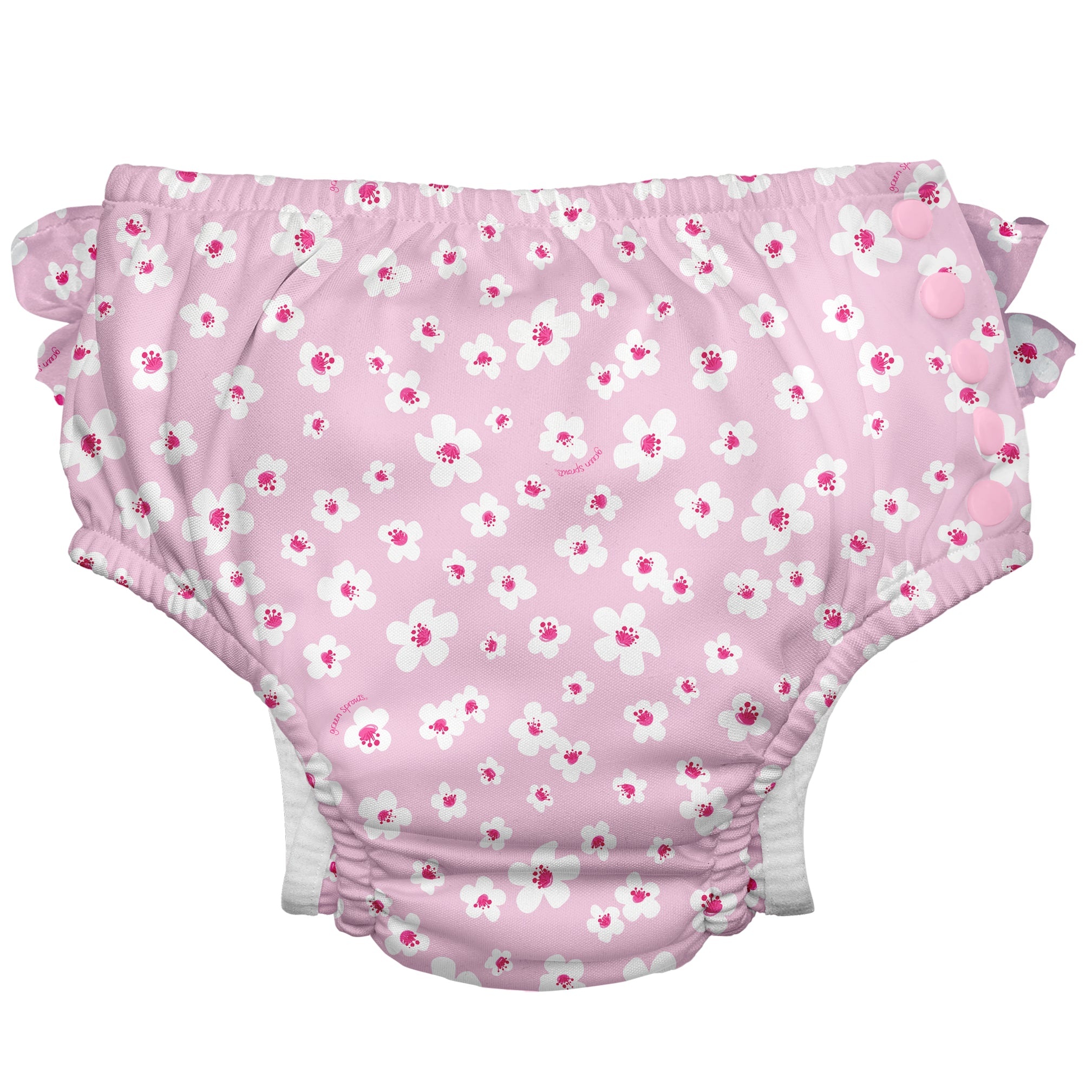 Green Sprouts Swim Diaper Baby Girl Swim Diaper, Hot Pink