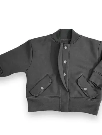 Tane Organics Inc Tane Baby Jacket W/ Hidden Snaps - CHRCL