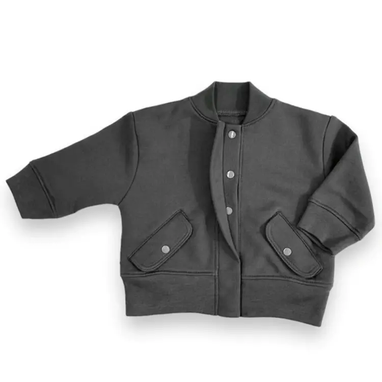 Tane Organics Inc Tane Baby Jacket W/ Hidden Snaps - CHRCL