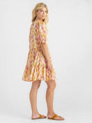 Pink Chicken Pink Chicken Womens Emily Dress - Pink Gilded Floral Pink Chicken Pink Chicken Womens Emily Dress - Pink Gilded Floral