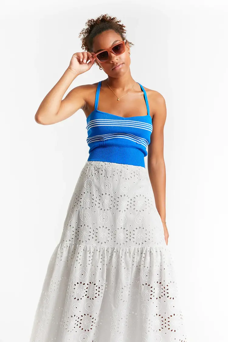 INDEE INDEE Jr Knit Crop Top - Blue