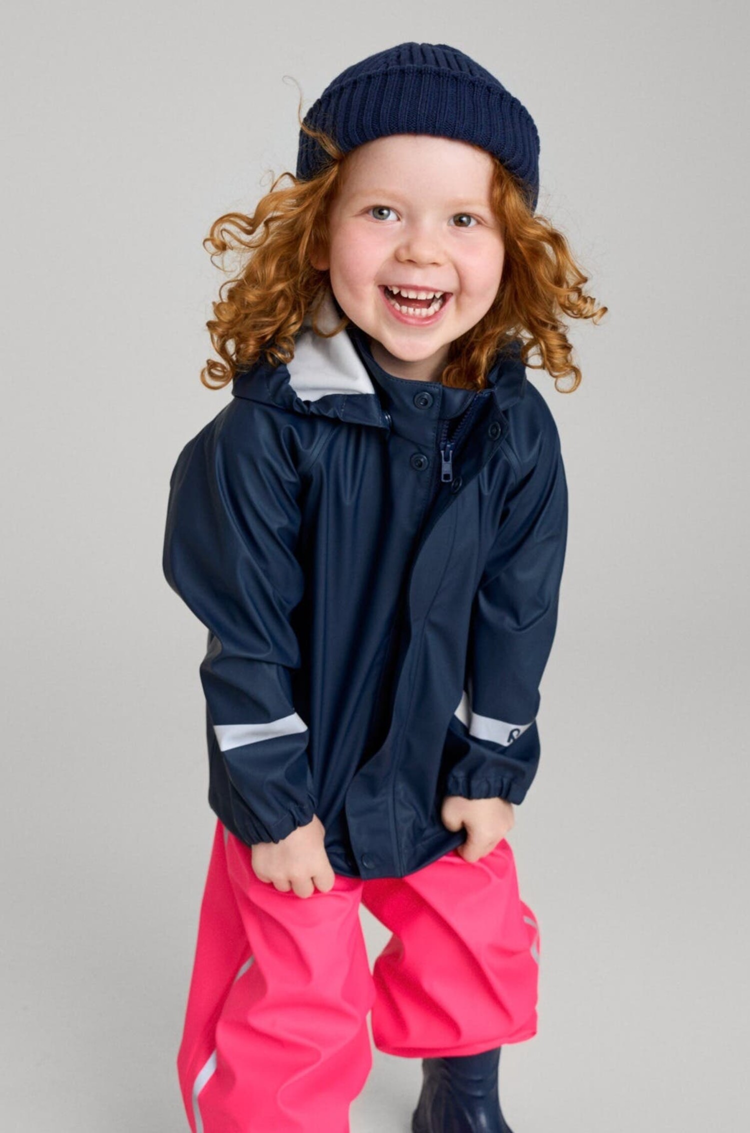 Reima Kids Raincoat Lampi - NAVY (6980) - Yellow Turtle