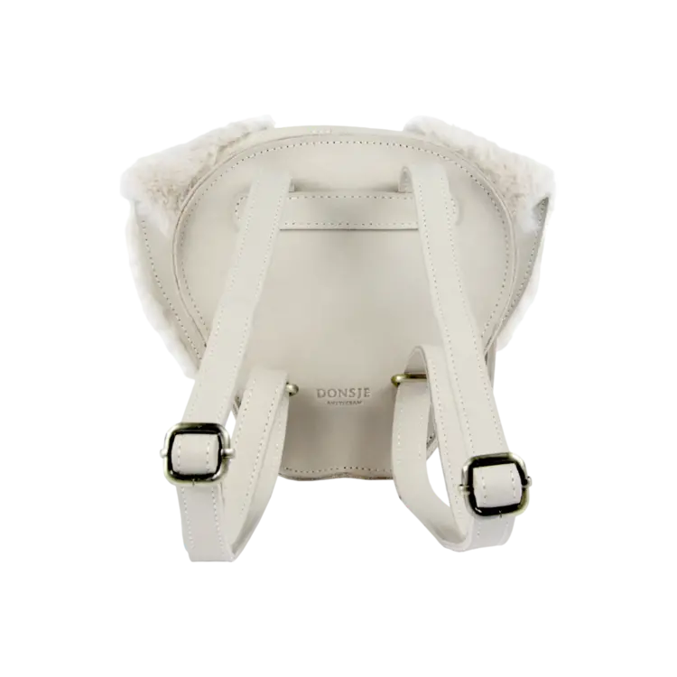 Donsje Donsje Kapi Backpack Golden Retriever - IVORY LEATHER