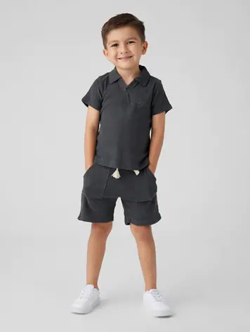 Sol Angeles Sol Angeles Kids Loop Terry Polo - Black