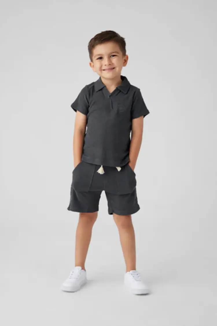 Sol Angeles Sol Angeles Kids Loop Terry Polo - Black