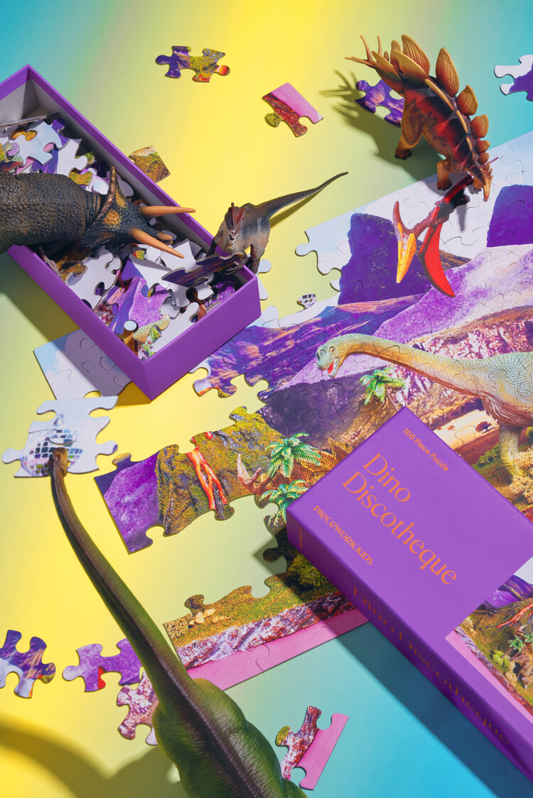 Piecework Puzzles - Dino Discotheque 100 pc