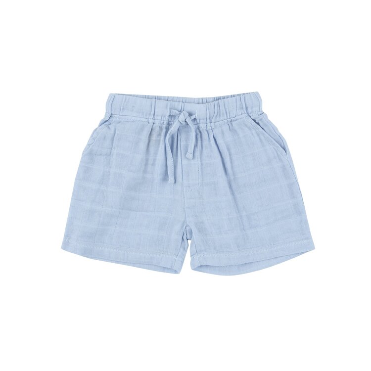 Angel Dear Angel Dear Baby Muslin Short - Dusty Blue