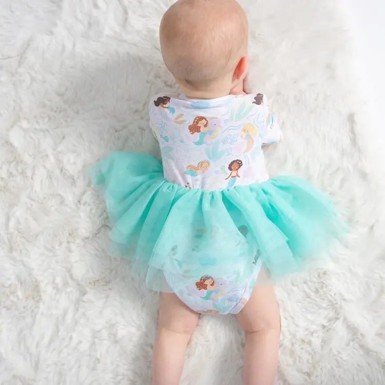 Angel Dear Angel Dear Baby Twirly Tutu Bodysuit - Magical Mermaids