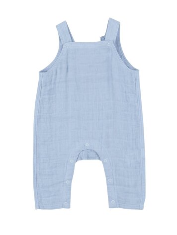 Angel Dear Angel Dear Baby Overalls - Dusty Blue