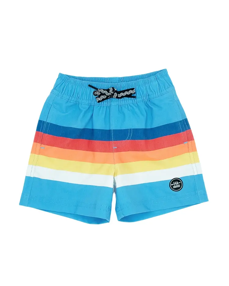 Feather 4 Arrow F4A Baby Stripe Volley Trunk - BLUE GROTTO