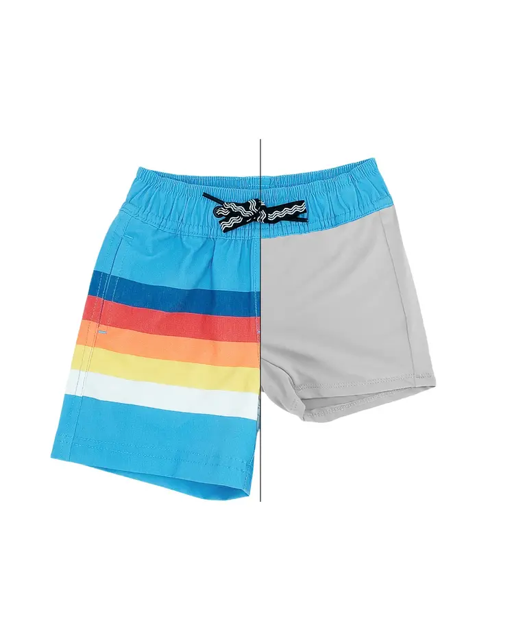 Feather 4 Arrow F4A Baby Stripe Volley Trunk - BLUE GROTTO