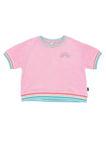 Feather 4 Arrow F4A Kids Lennon Terry Top - Fairy Tale Pink