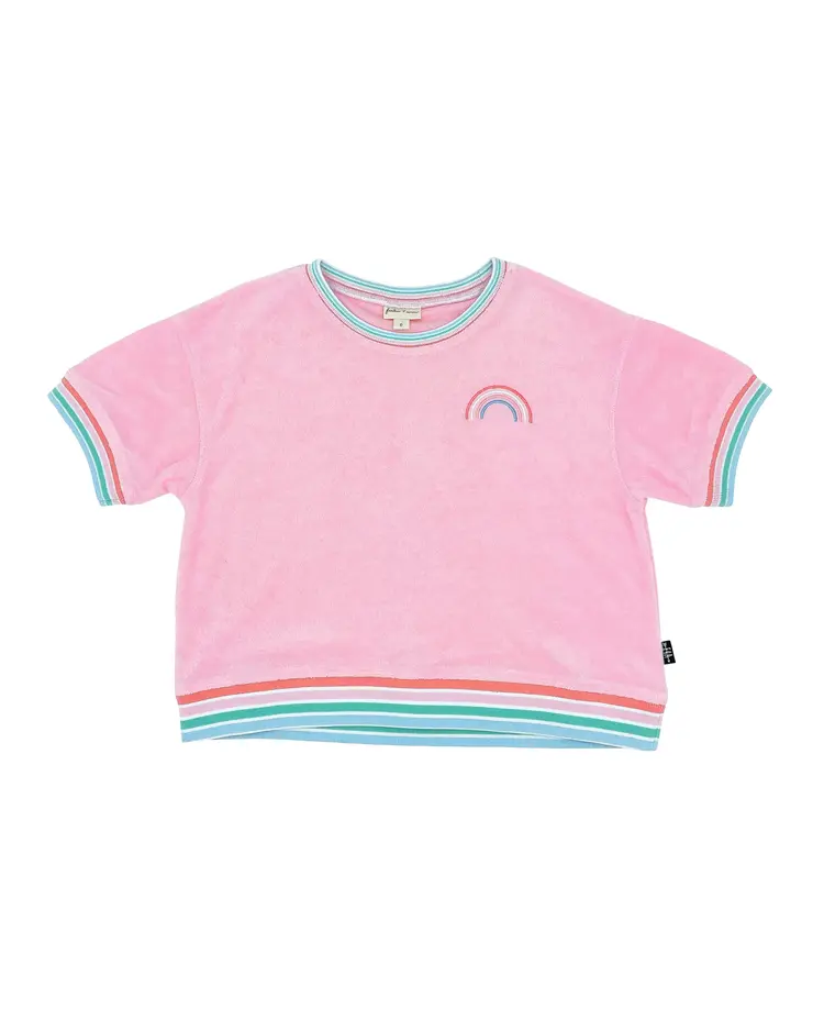 Feather 4 Arrow F4A Kids Lennon Terry Top - Fairy Tale Pink