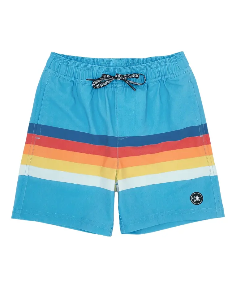 Feather 4 Arrow F4A Jr Stripe Volley Trunk - Blue Grotto