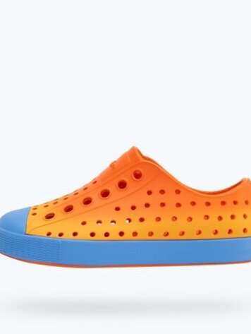 Native Shoes Native Jefferson Sugarlite™ Ombre - LaFlame Orange/ Resting Blue/ LaFlame Spicy Ombre