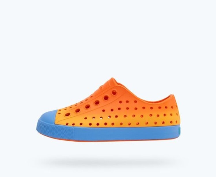 Native Shoes Native Jefferson Sugarlite™ Ombre - LaFlame Orange/ Resting Blue/ LaFlame Spicy Ombre