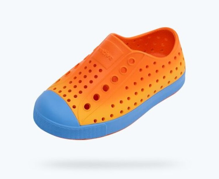 Native Shoes Native Jefferson Sugarlite™ Ombre - LaFlame Orange/ Resting Blue/ LaFlame Spicy Ombre