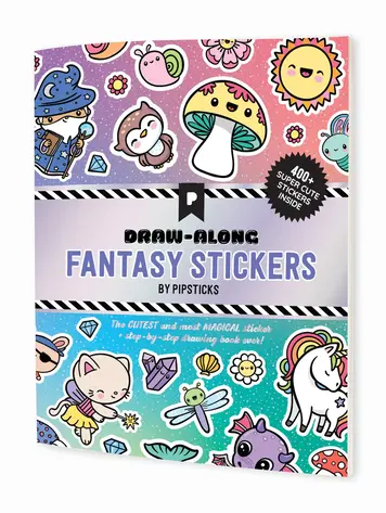 Pipsticks  Draw-Along Sticker Book - FANTASY