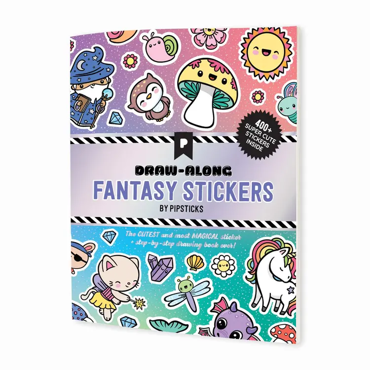 Pipsticks  Draw-Along Sticker Book - FANTASY