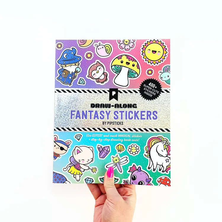 Pipsticks  Draw-Along Sticker Book - FANTASY