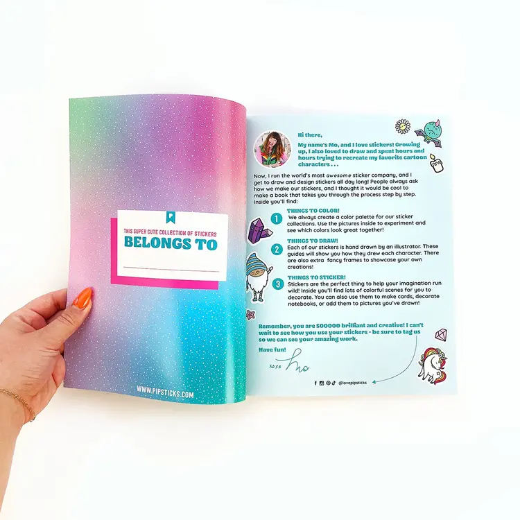 Pipsticks  Draw-Along Sticker Book - FANTASY