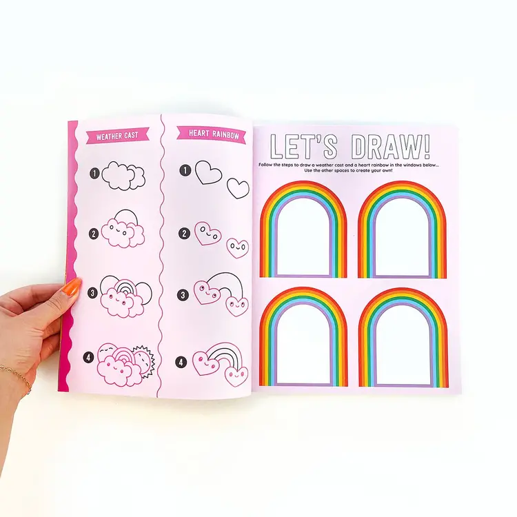 Pipsticks  Draw-Along Sticker Book - RAINBOW