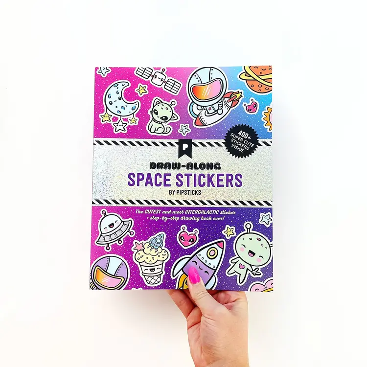 Pipsticks  Draw-Along Sticker Book - SPACE
