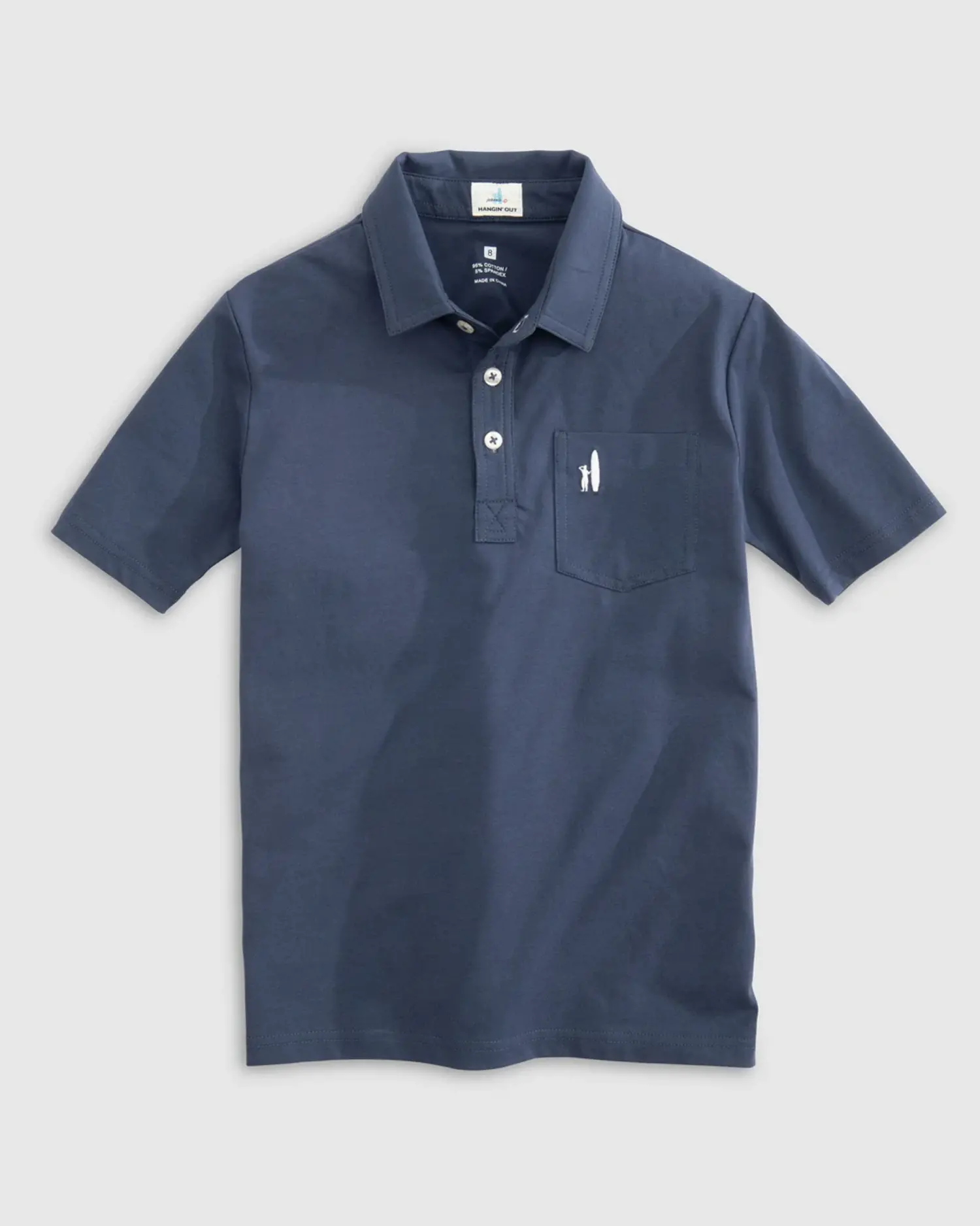 Johnnie O Kids Original Polo WAKE Yellow Turtle