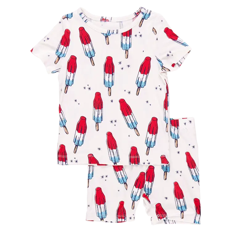 Pink Chicken Pink Chicken Kids Bamboo PJ Set- Rocket Pop