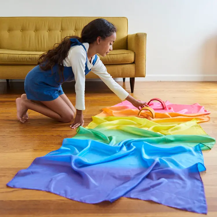 Sarah's Silks Sarah's Silks Giant Rainbow Playsilk