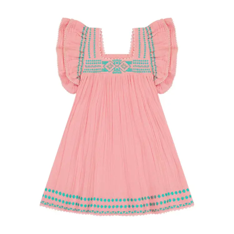 Mer St. Barth Mer St. Barth Kids Serena Tassel Dress - Pink Sorbet