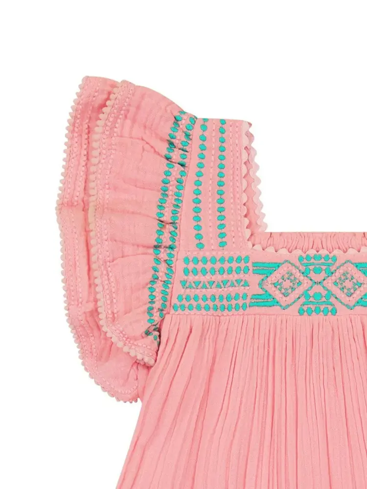 Mer St. Barth Mer St. Barth Kids Serena Tassel Dress - Pink Sorbet