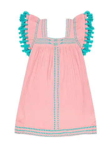 Mer St. Barth Mer St. Barth Women's Mini Sandrine Dress - Pink Sorbet