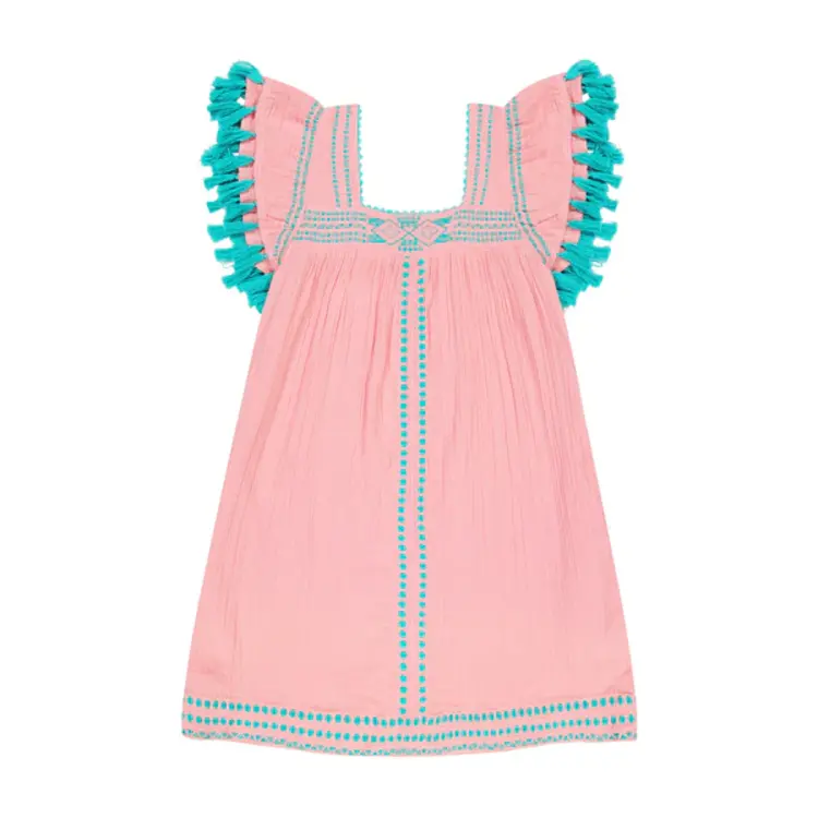 Mer St. Barth Mer St. Barth Women's Mini Sandrine Dress - Pink Sorbet