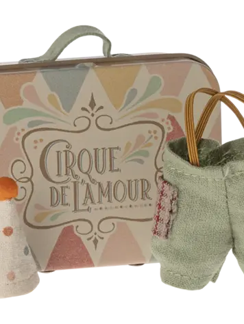 Maileg Maileg Clown Clothes in Suitcase, Little Brother Mouse