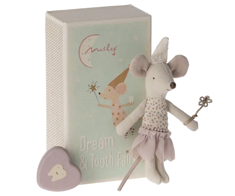 Maileg Maileg Tooth Fairy Mouse, Little Sister in Matchbox