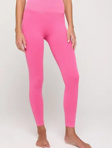 Spiritual Gangster Spiritual Gangster Love Sculpt 7/8 Legging - Neon Pink