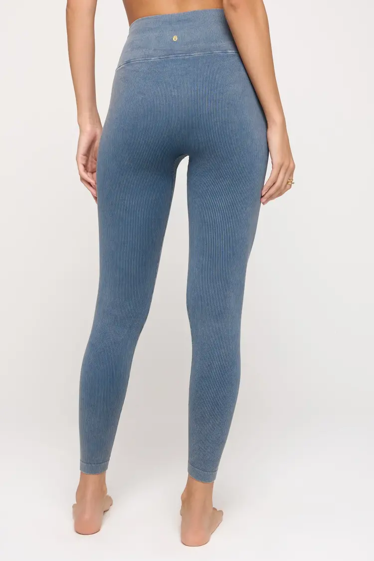 Spiritual Gangster Spiritual Gangster Love Sculpt 7/8 Legging - Orion Blue