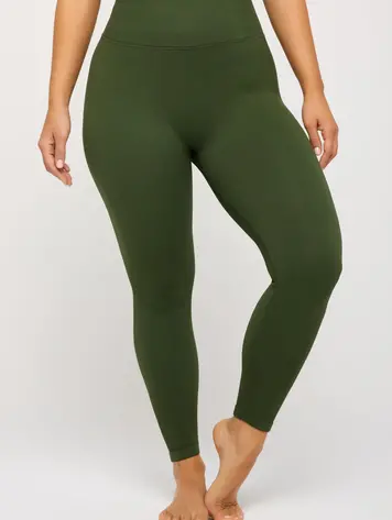 Spiritual Gangster Spiritual Gangster Love Sculpt 7/8 Legging - Loden Green