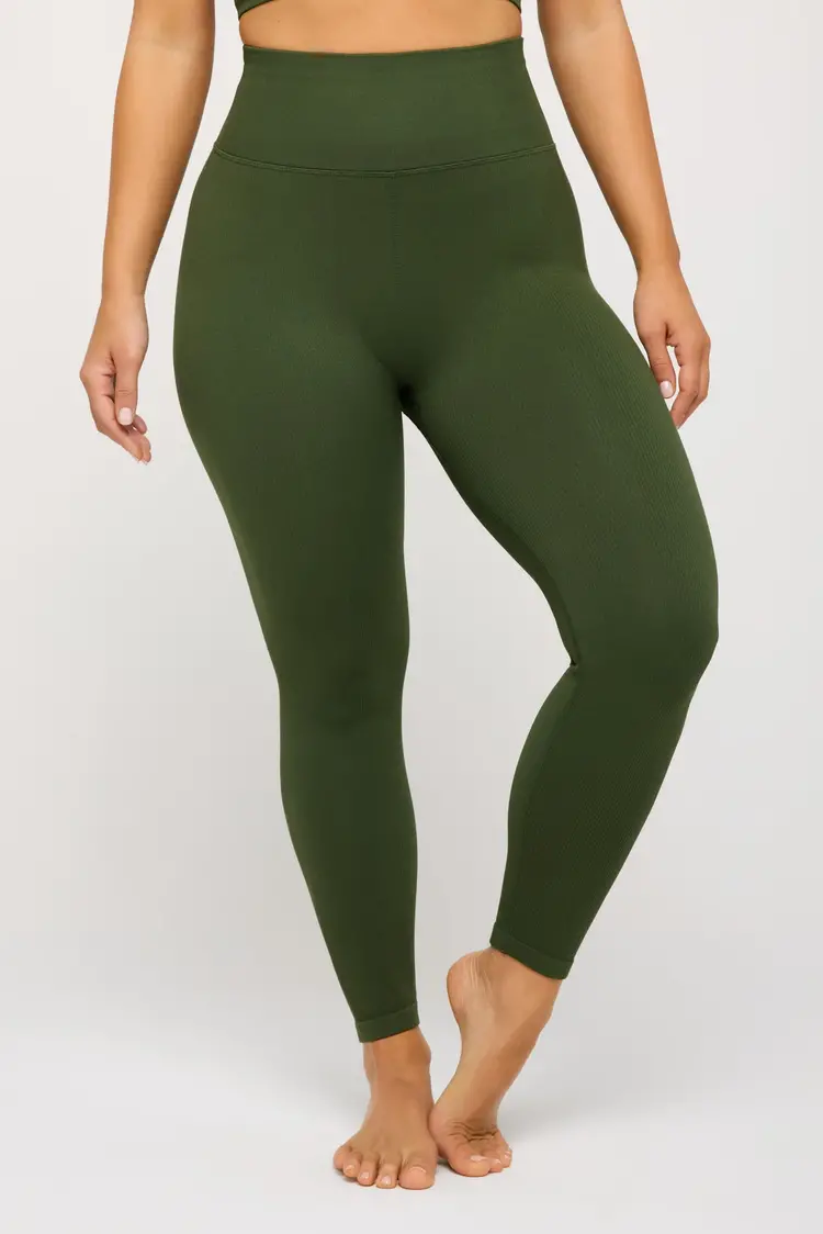 Spiritual Gangster Spiritual Gangster Love Sculpt 7/8 Legging - Loden Green