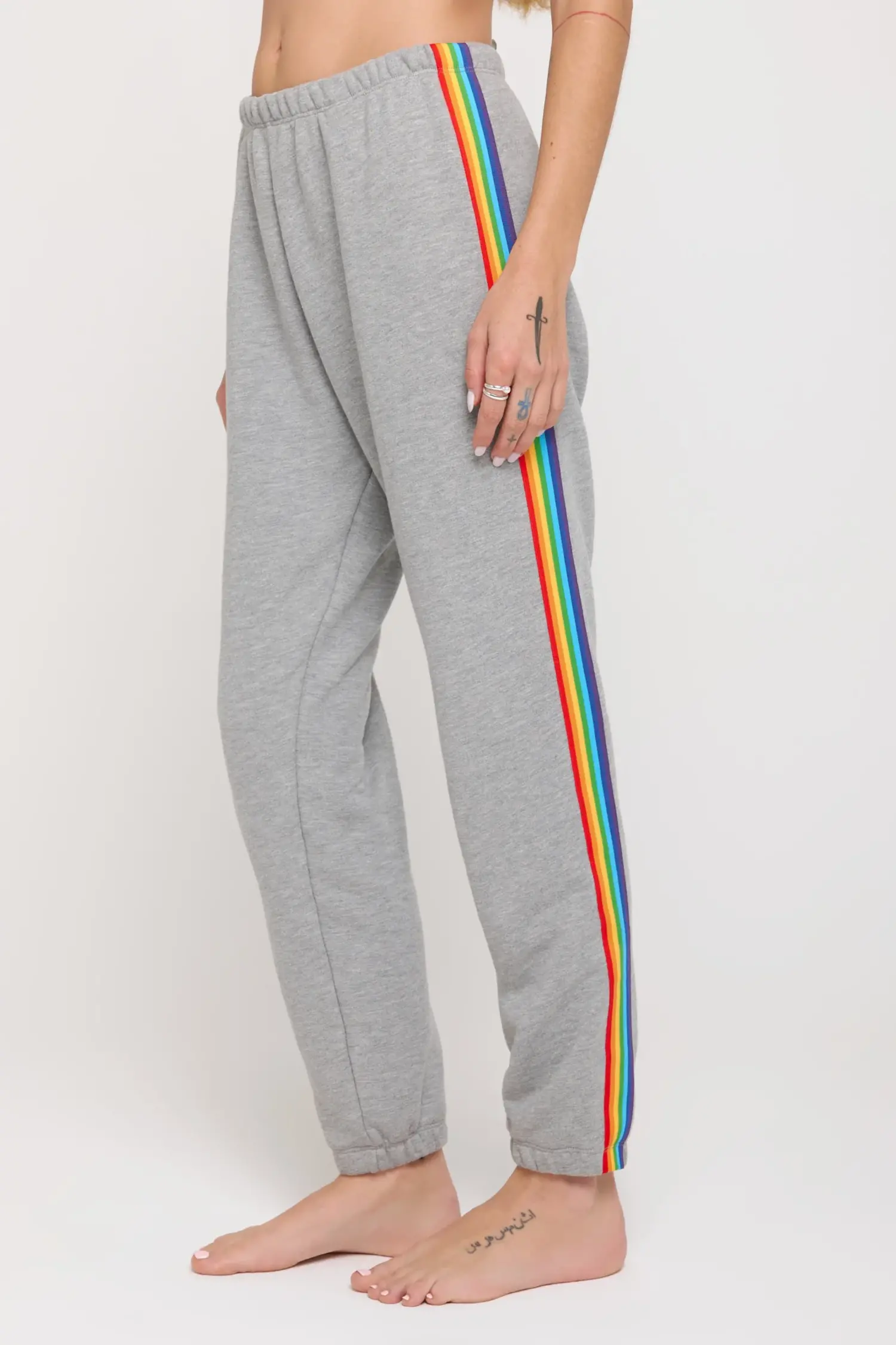 Spiritual Gangster Luna Sweatpant Rainbow Yellow Turtle