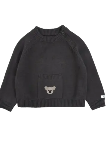 Donsje Donsje Baby Koala Loeke Sweater - Cloudy Grey