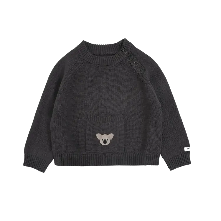 Donsje Donsje Baby Koala Loeke Sweater - Cloudy Grey