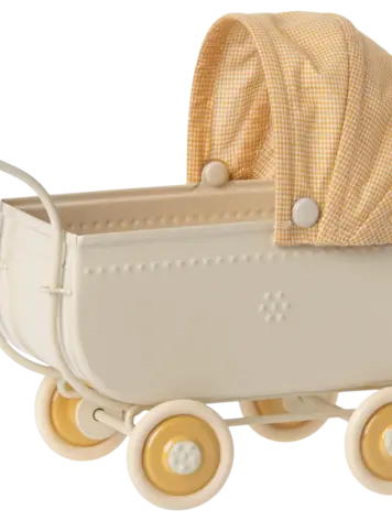 Maileg Maileg Pram, Micro - YELLOW