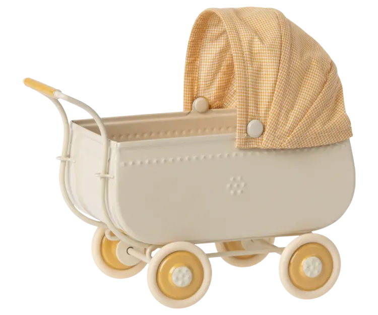Maileg Maileg Pram, Micro - YELLOW