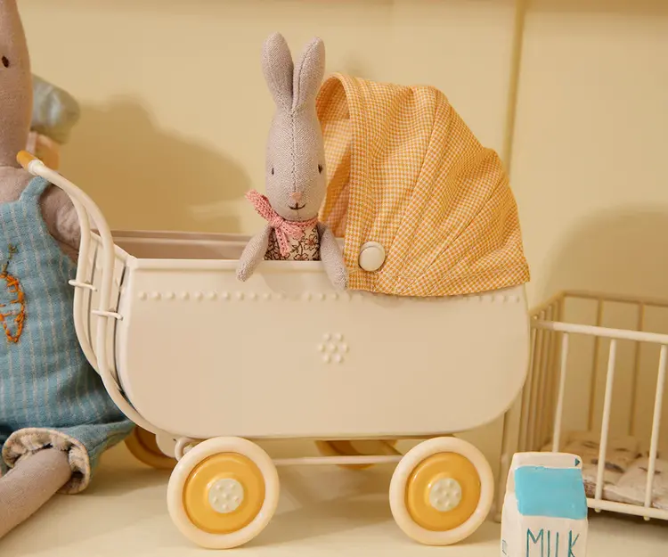 Maileg Maileg Pram, Micro - YELLOW