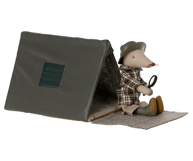 Maileg Maileg Happy Camper Single Tent, Mouse